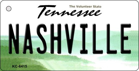 Nashville Tennessee License Plate Tag Key Chain KC-6415
