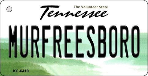 Murfreesboro Tennessee License Plate Tag Key Chain KC-6419