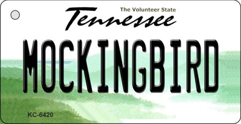 Mockingbird Tennessee License Plate Tag Key Chain KC-6420