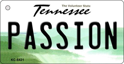 Passion Tennessee License Plate Tag Key Chain KC-6421