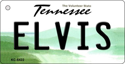 Elvis Tennessee License Plate Tag Key Chain KC-6422