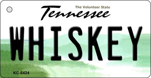 Whiskey Tennessee License Plate Tag Key Chain KC-6424