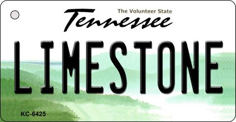 Limestone Tennessee License Plate Tag Key Chain KC-6425