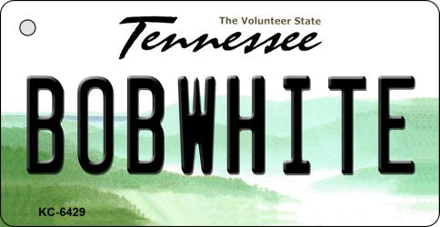 Bobwhite Tennessee License Plate Tag Key Chain KC-6429