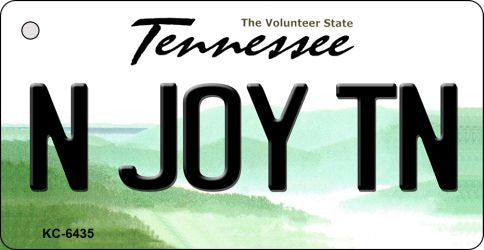 N Joy TN Tennessee License Plate Tag Key Chain KC-6435