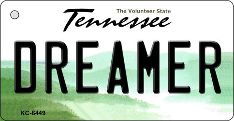Dreamer Tennessee License Plate Tag Key Chain KC-6449