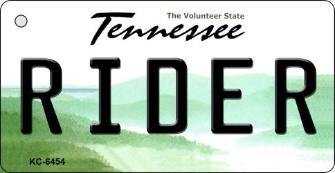 Rider Tennessee License Plate Tag Key Chain KC-6454