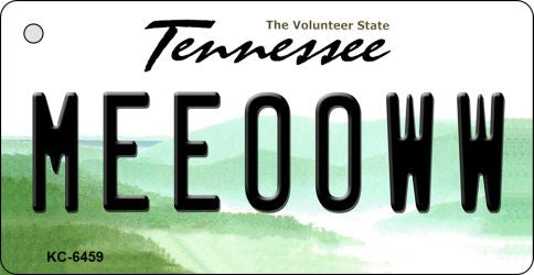 Meeooww Tennessee License Plate Tag Key Chain KC-6459