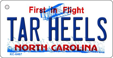 Tar Heels North Carolina State License Plate Tag Key Chain KC-6467