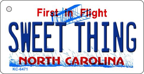 Sweet Thing North Carolina State License Plate Tag Key Chain KC-6471