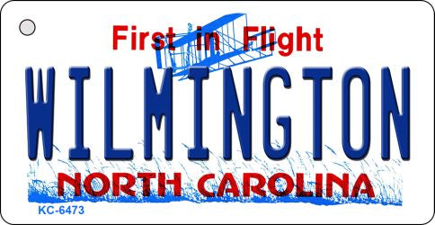 Wilmington North Carolina State License Plate Tag Key Chain KC-6473