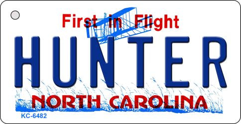 Hunter North Carolina State License Plate Tag Key Chain KC-6482