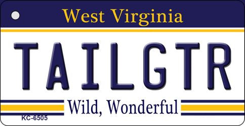 Tailgtr West Virginia License Plate Tag Key Chain KC-6505