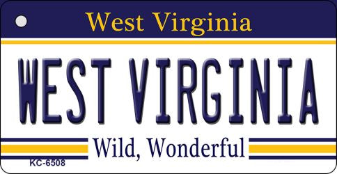 West Virginia License Plate Tag Key Chain KC-6508