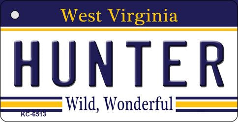 Hunter West Virginia License Plate Tag Key Chain KC-6513