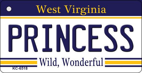 Princess West Virginia License Plate Tag Key Chain KC-6518