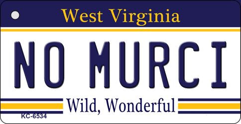 No Murci West Virginia License Plate Tag Key Chain KC-6534