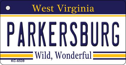 Parkersburg West Virginia License Plate Tag Key Chain KC-6539