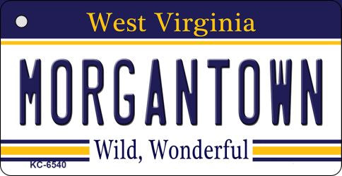 Morgantown West Virginia License Plate Tag Key Chain KC-6540