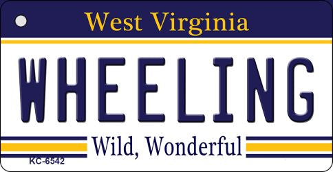 Wheeling West Virginia License Plate Tag Key Chain KC-6542