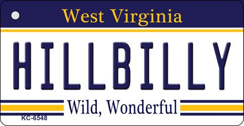 Hillbilly West Virginia License Plate Tag Key Chain KC-6548