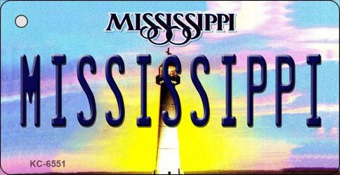 Mississippi State License Plate Tag Key Chain KC-6551