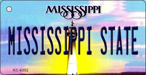 Mississippi State University License Plate Tag Key Chain KC-6552