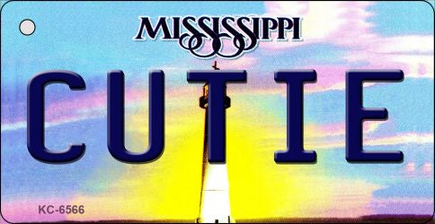 Cutie Mississippi State License Plate Tag Key Chain KC-6566
