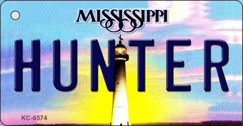 Hunter Mississippi State License Plate Tag Key Chain KC-6574