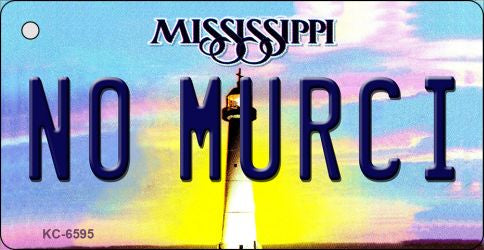 No Murci Mississippi State License Plate Tag Key Chain KC-6595