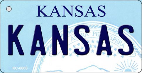 Kansas State License Plate Tag Novelty Key Chain KC-6600