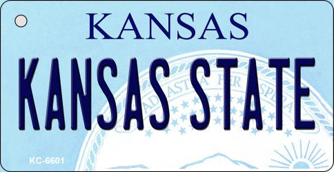 Kansas State University License Plate Tag Novelty Key Chain KC-6601