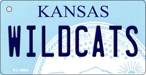 Wildcats Kansas State License Plate Tag Novelty Key Chain KC-6604