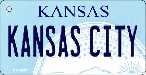 Kansas City State License Plate Tag Novelty Key Chain KC-6606