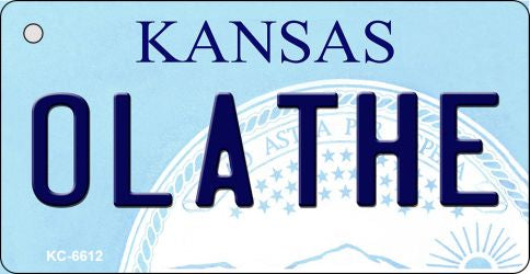 Olathe Kansas State License Plate Tag Novelty Key Chain KC-6612
