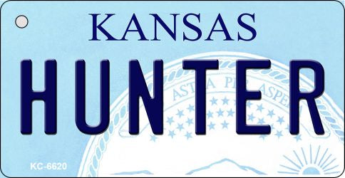 Hunter Kansas State License Plate Tag Novelty Key Chain KC-6620