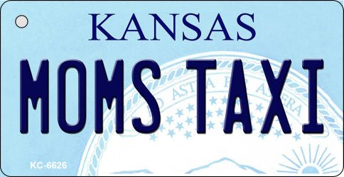 Moms Taxi Kansas State License Plate Tag Novelty Key Chain KC-6626