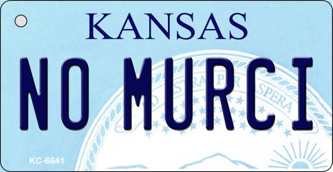 No Murci Kansas State License Plate Tag Novelty Key Chain KC-6641