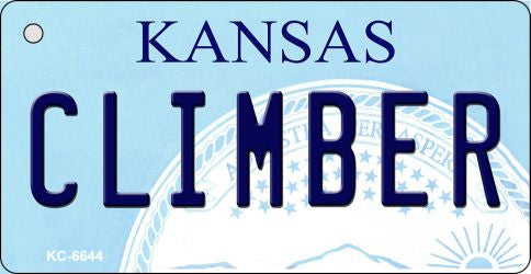 Climber Kansas State License Plate Tag Novelty Key Chain KC-6644