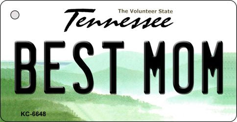 Best Mom Tennessee License Plate Tag Key Chain KC-6648