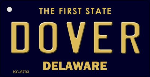 Dover Delaware State License Plate Tag Key Chain KC-6703