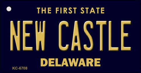 New Castle Delaware State License Plate Tag Key Chain KC-6708