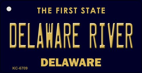 Delaware River State License Plate Tag Key Chain KC-6709
