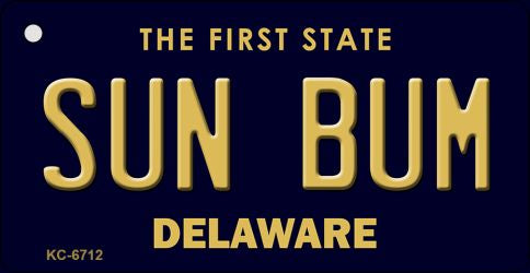 Sun Bum Delaware State License Plate Tag Key Chain KC-6712