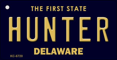 Hunter Delaware State License Plate Tag Key Chain KC-6720