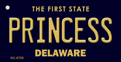 Princess Delaware State License Plate Tag Key Chain KC-6728