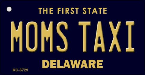 Moms Taxi Delaware State License Plate Tag Key Chain KC-6729
