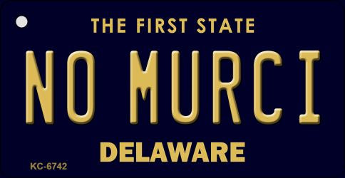 No Murci Delaware State License Plate Tag Key Chain KC-6742