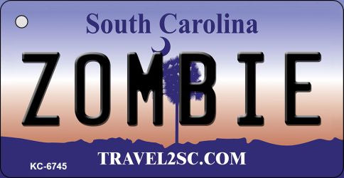 Zombie South Carolina License Plate Tag Key Chain KC-6745
