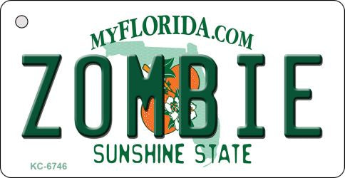 Zombie Florida State License Plate Tag Key Chain KC-6746